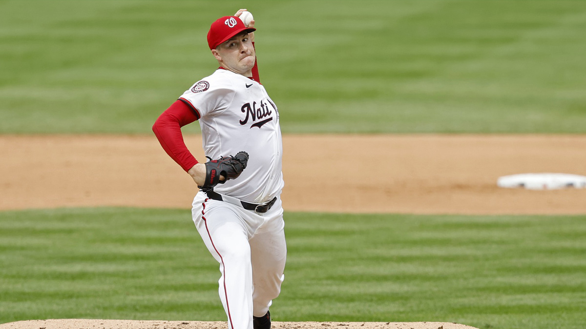 Washington Nationals starting pitcher Patrick Corbin (46) pitches against the Kansas City Royals during the sixth inning at Nationals Park