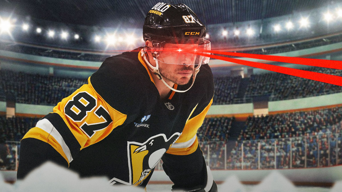 Sidney Crosby (Penguins) with LASER EYES