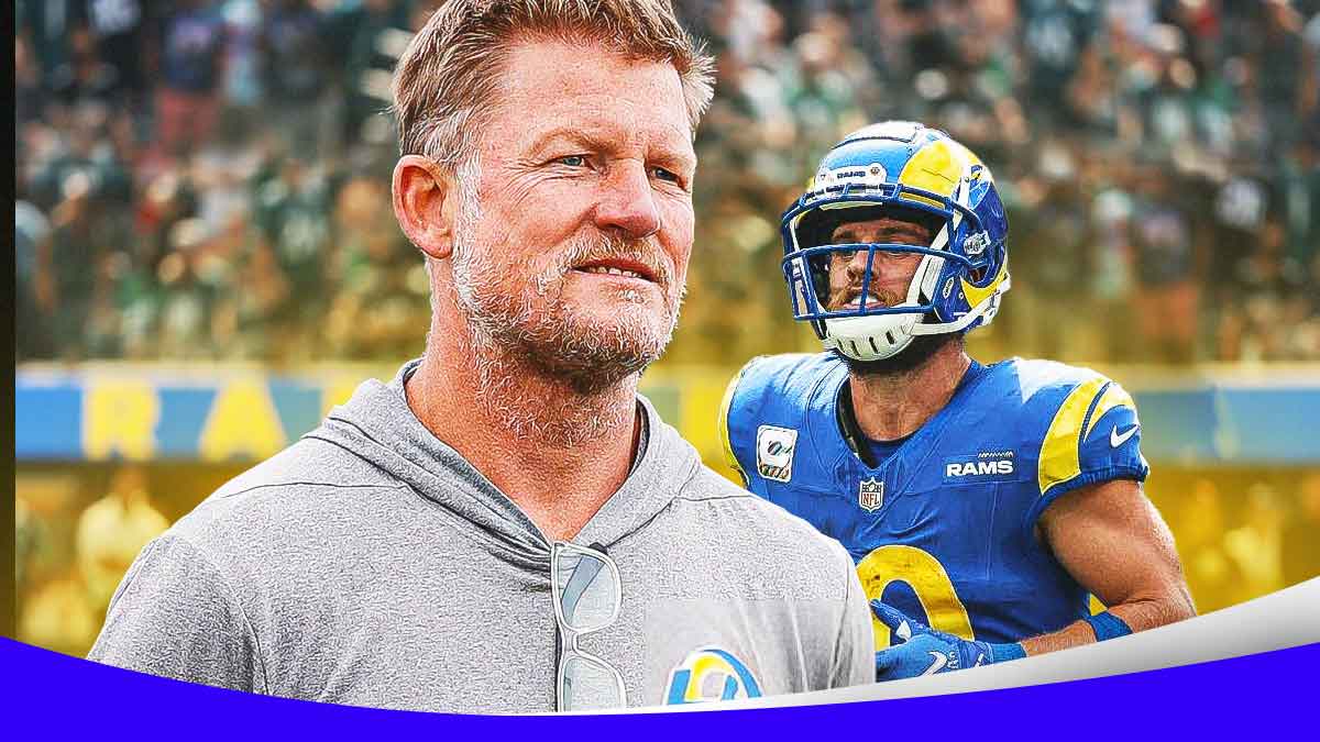 Rams GM Les Snead and Cooper Kupp