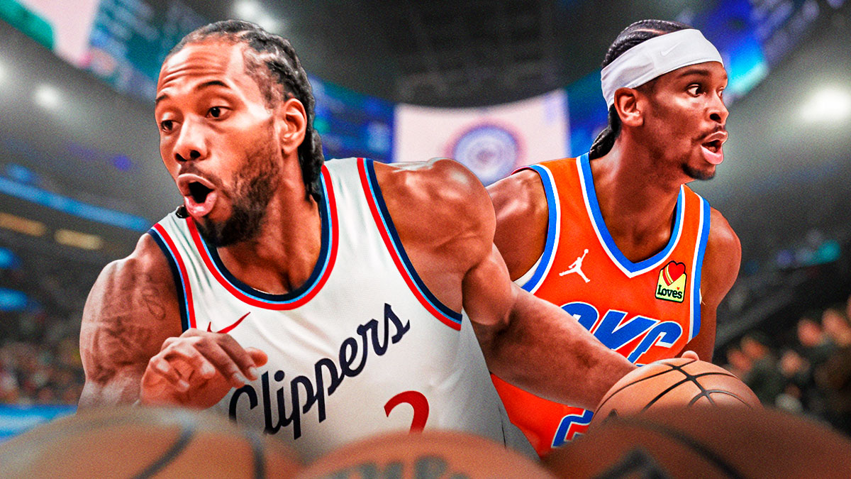 Kawhi Leonard and Shai Gilgeous-Alexander.