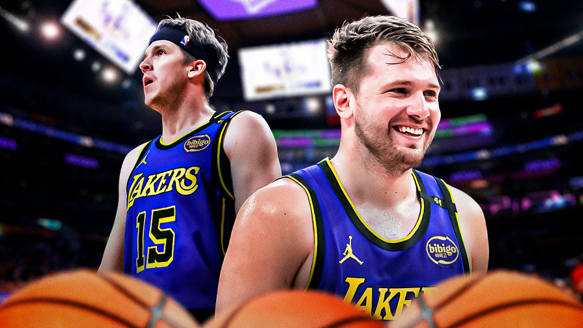 Austin Reaves and Luka Doncic.