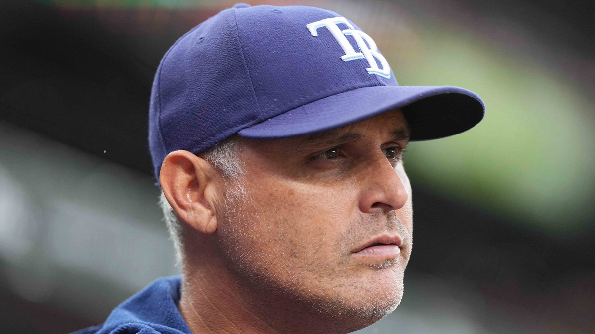 Tampa Bay Rays manager Kevin Cash (16) prior to the game against the Baltimore Orioles at Oriole Park at Camden Yards. 