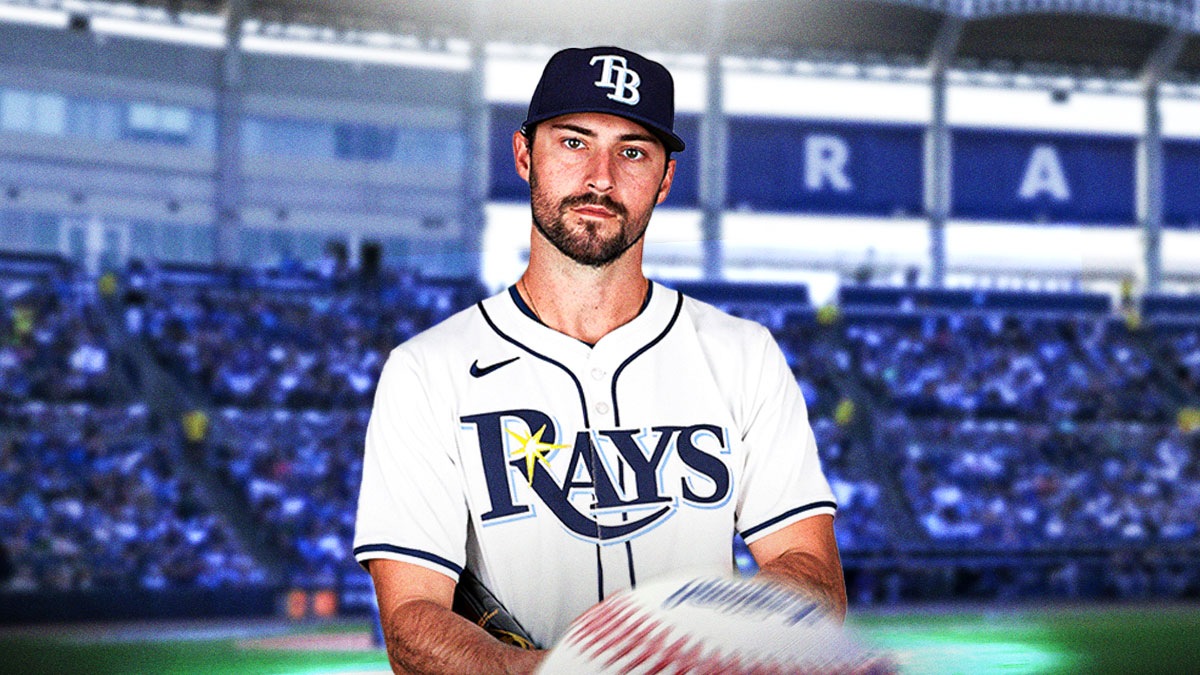 Rays' Kameron Misner, George M. Steinbrenner Field behind him