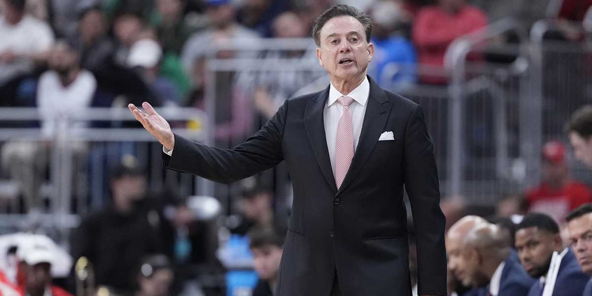St. John's Red Storm head coach Rick Pitino during the second half of a second round men’s NCAA Tournament game against the Arkansas Razorbacks at Amica Mutual Pavilion. Mandatory Credit: Gregory Fisher-Imagn Images