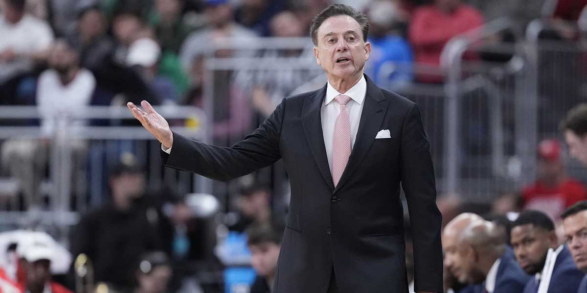 St. John's Red Storm head coach Rick Pitino during the second half of a second round men’s NCAA Tournament game against the Arkansas Razorbacks at Amica Mutual Pavilion.