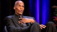 Robert Parish speaks Monday, Jan. 20, 2020, during the Earl Lloyd Sports Legacy Symposium at FedEx Forum in downtown Memphis.