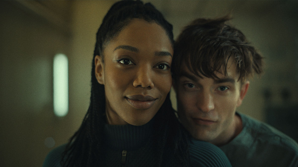 Naomi Ackie and Robert Pattinson.