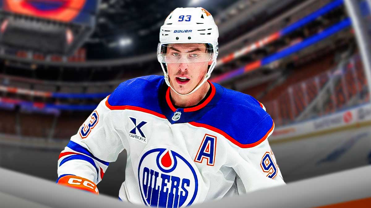 Oilers star Ryan Nugent-Hopkins at Rogers Place.