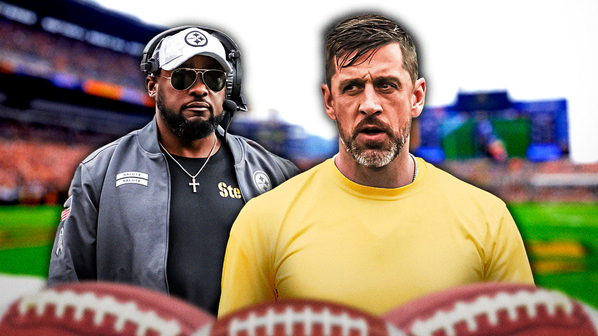 Steelers HC Mike Tomlin, QB Aaron Rodgers