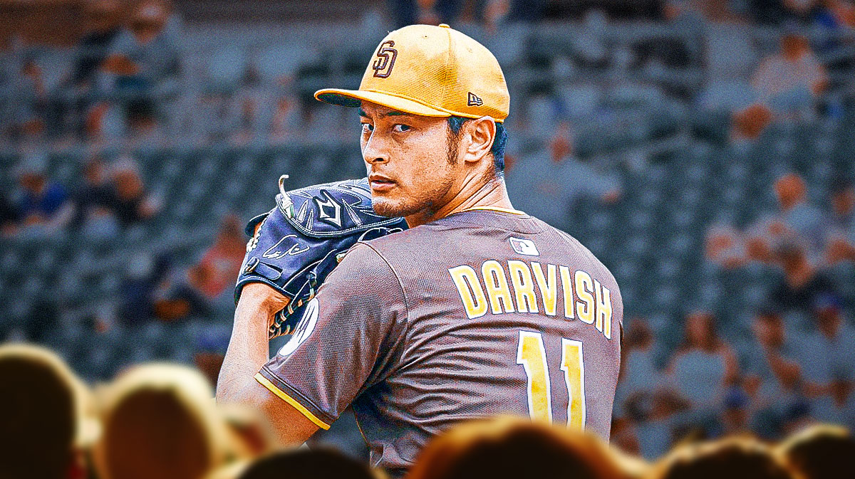Yu Darvish in a Padres jersey.