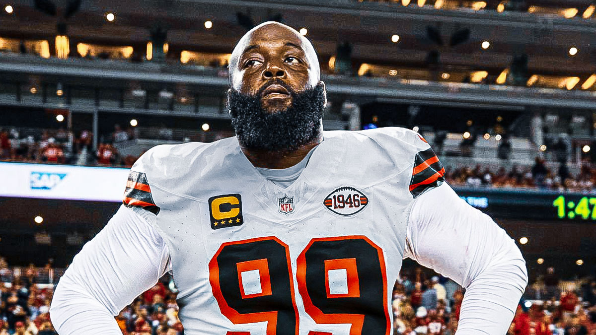 Maliek Collins in a Brown uniform