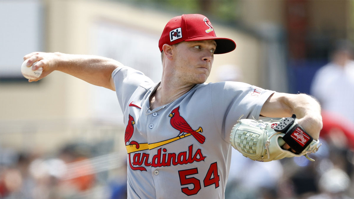 St. Louis Cardinals starting pitcher Sonny Gray (54) pitches against the Miami Marlins during the first inning at Roger Dean Chevrolet Stadium