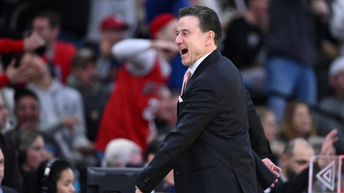St. John's Red Storm head coach Rick Pitino reacts during the second half of a second round men’s NCAA Tournament game against the Arkansas Razorbacks at Amica Mutual Pavilion.