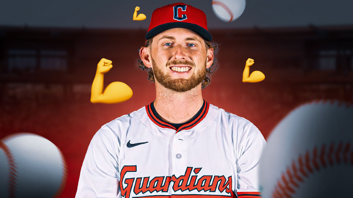 Tanner Bibee with the muscle emoji