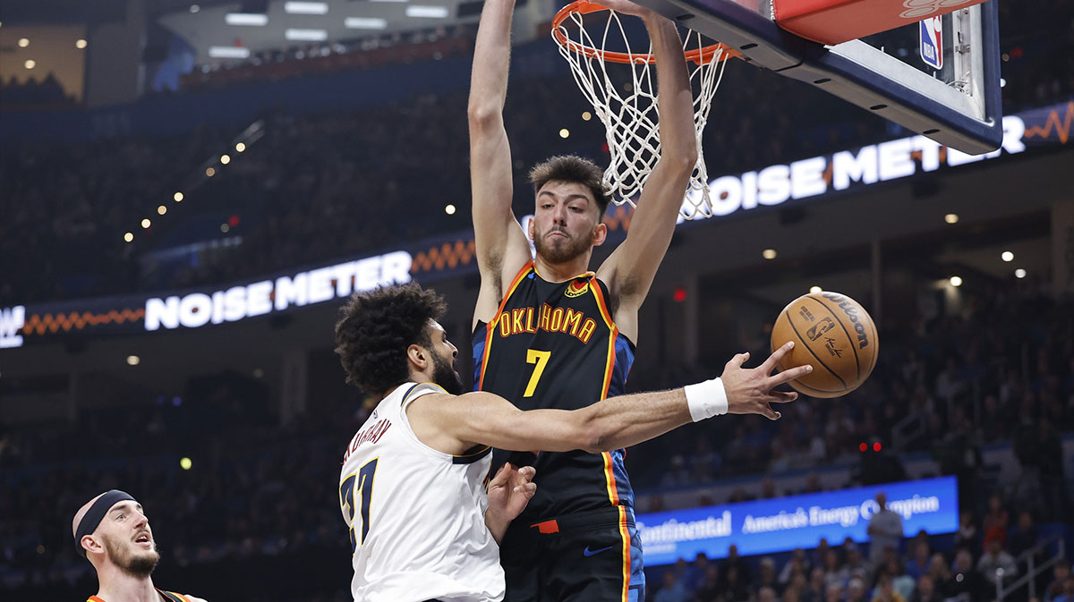 Thunder forward Chet Holmgren (7) during the second quarter at Paycom Center