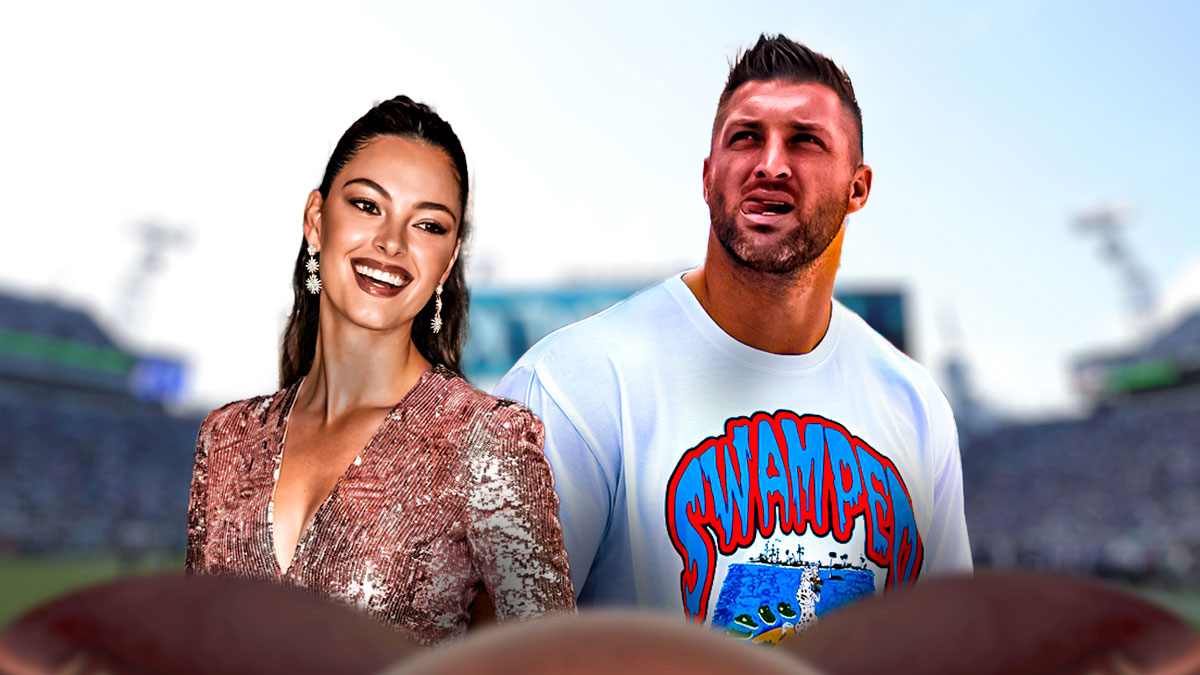 Tim Tebow and his wife, Demi-Leigh, who revealed the gender of their first baby.