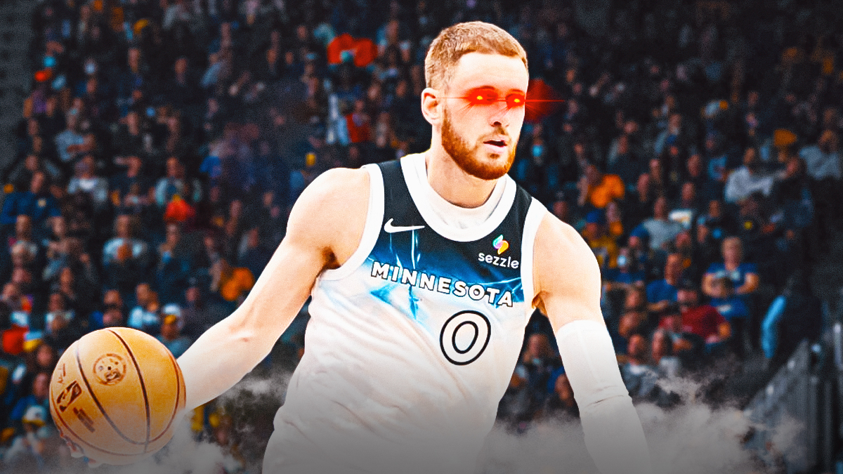 Donte DiVincenzo with his eyes glowing.