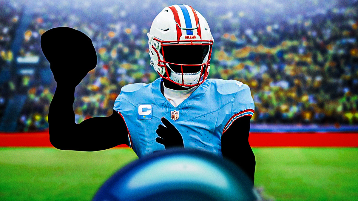 A mystery player in a Titans jersey.