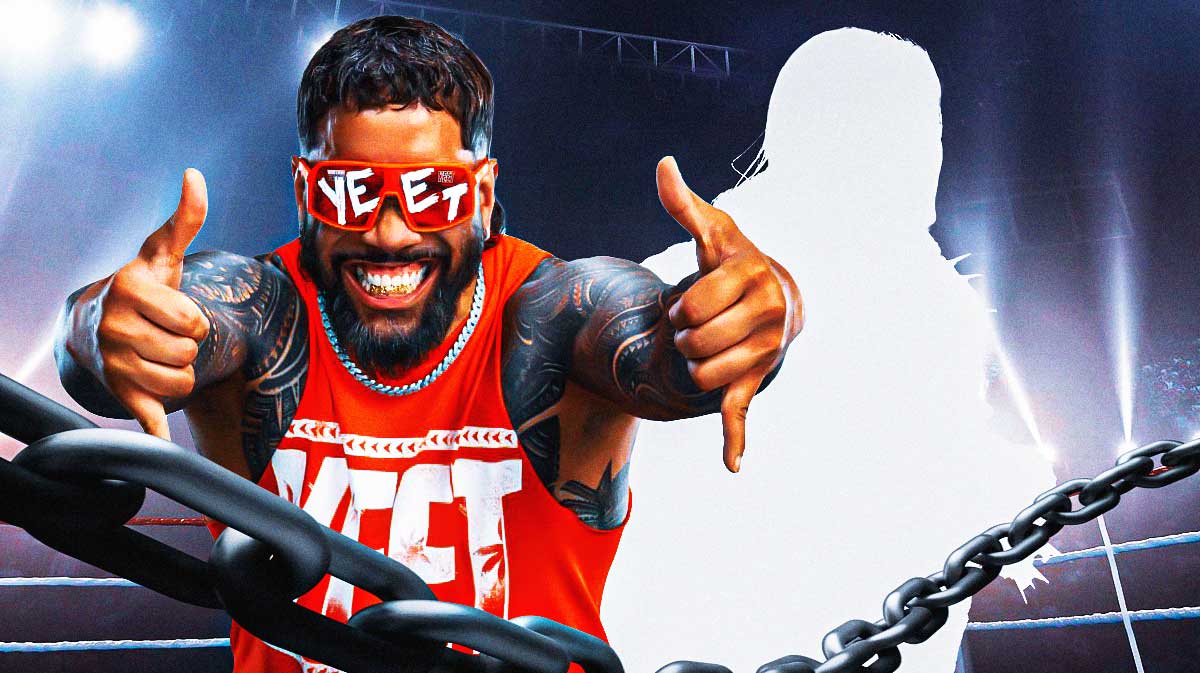 Top WWE heel breaks character to ‘Yeet’ with Jey Uso