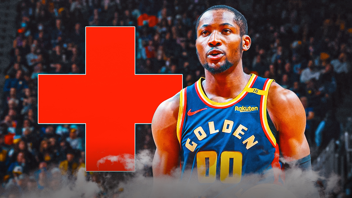Jonathan Kuminga (Warriors) with medical cross symbol)
