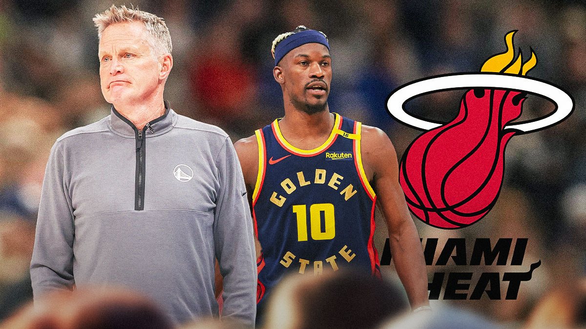 Warriors' Steve Kerr and Jimmy Butler, Heat, Kaseya Center