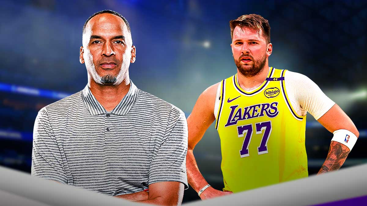 Nico Harrison and Luka Doncic.