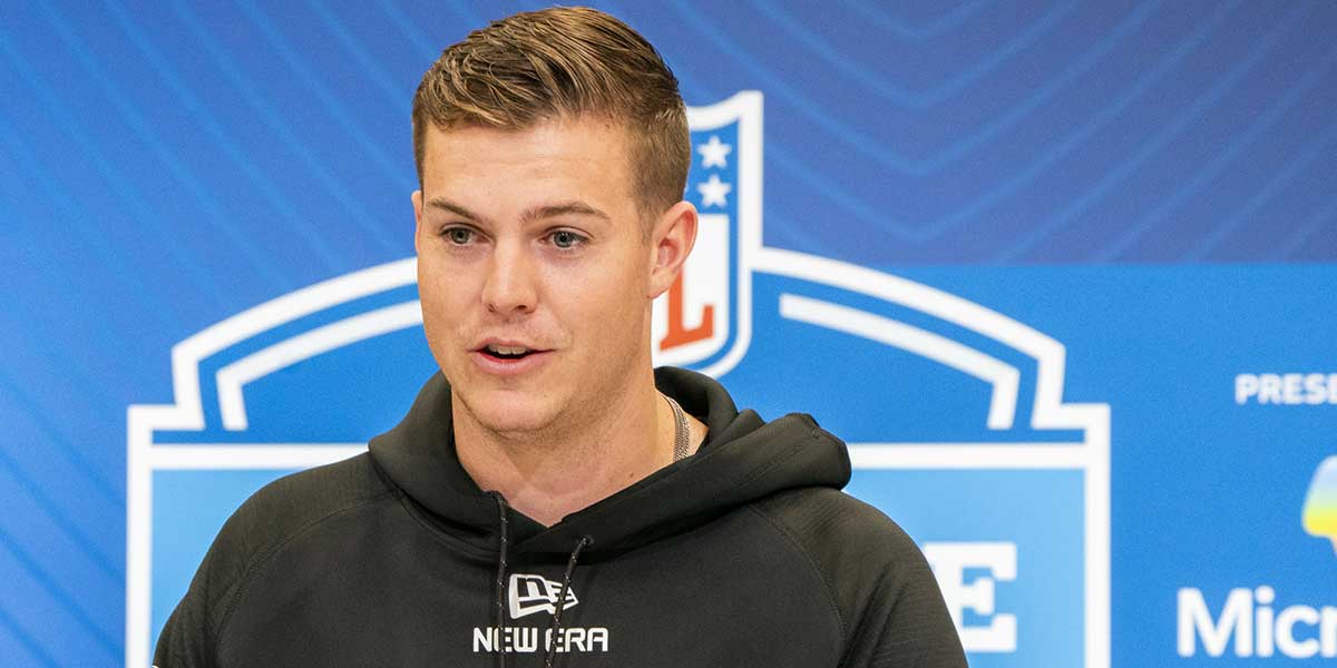 Ohio State quarterback Will Howard (QB07) answers questions at a press conference during the 2025 NFL Combine at Indiana Convention Center. Mandatory Credit: Stephanie Amador Blondet-Imagn Images