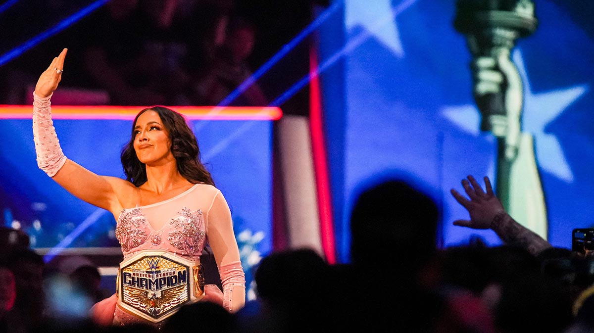 Women's United States Champion Chelsea Green entering the Royal Rumble on February 1, 2025.
