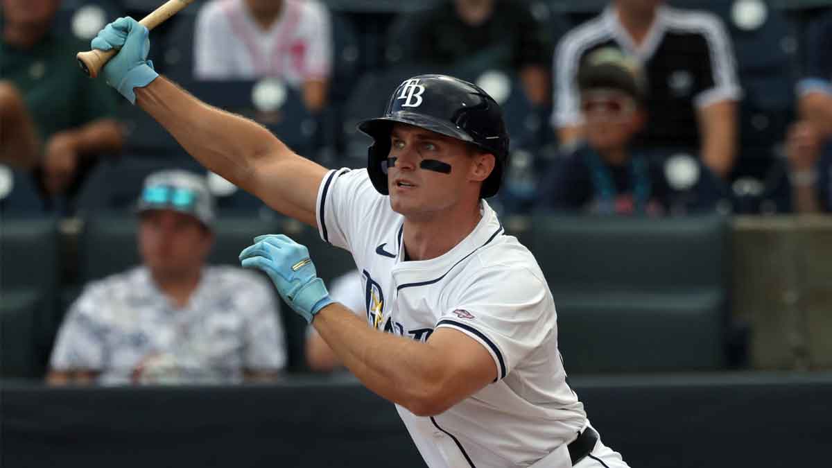 Rays rising star Jake Mangum leaves Diamondbacks game with injury