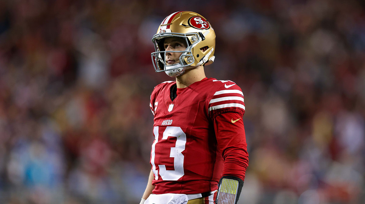 San Francisco 49ers quarterback Brock Purdy (13) during the game against the Detroit Lions at Levi's Stadium.