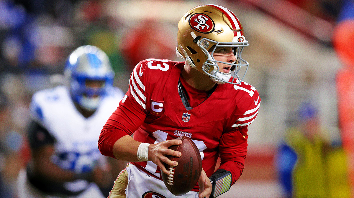 San Francisco 49ers quarterback Brock Purdy (13) during the game against the Detroit Lions at Levi's Stadium.