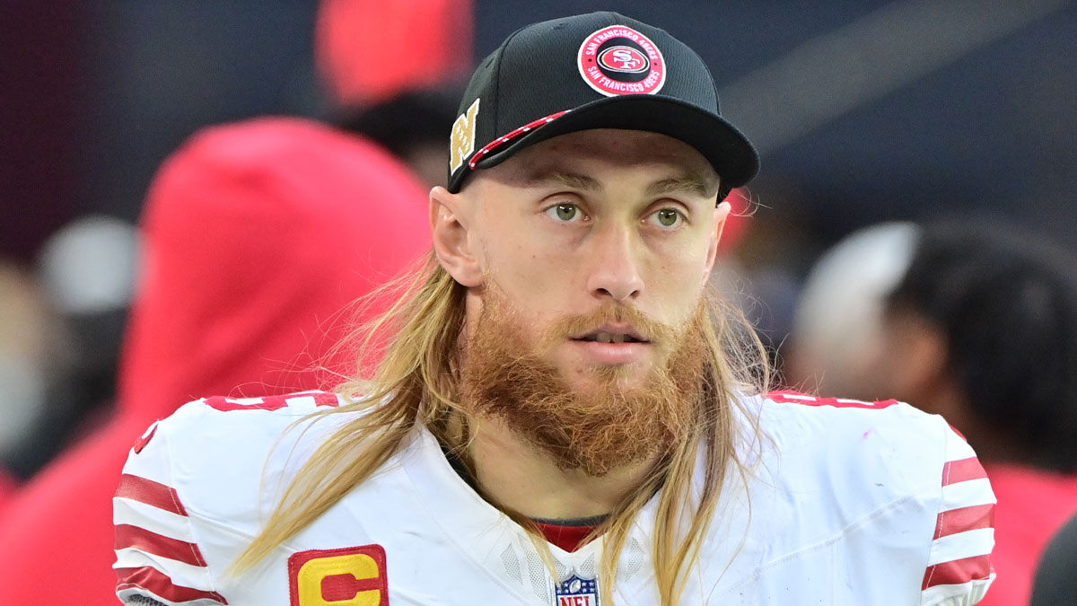 George Kittle’s stunned reaction after wild Wrestlemania ending is pure gold