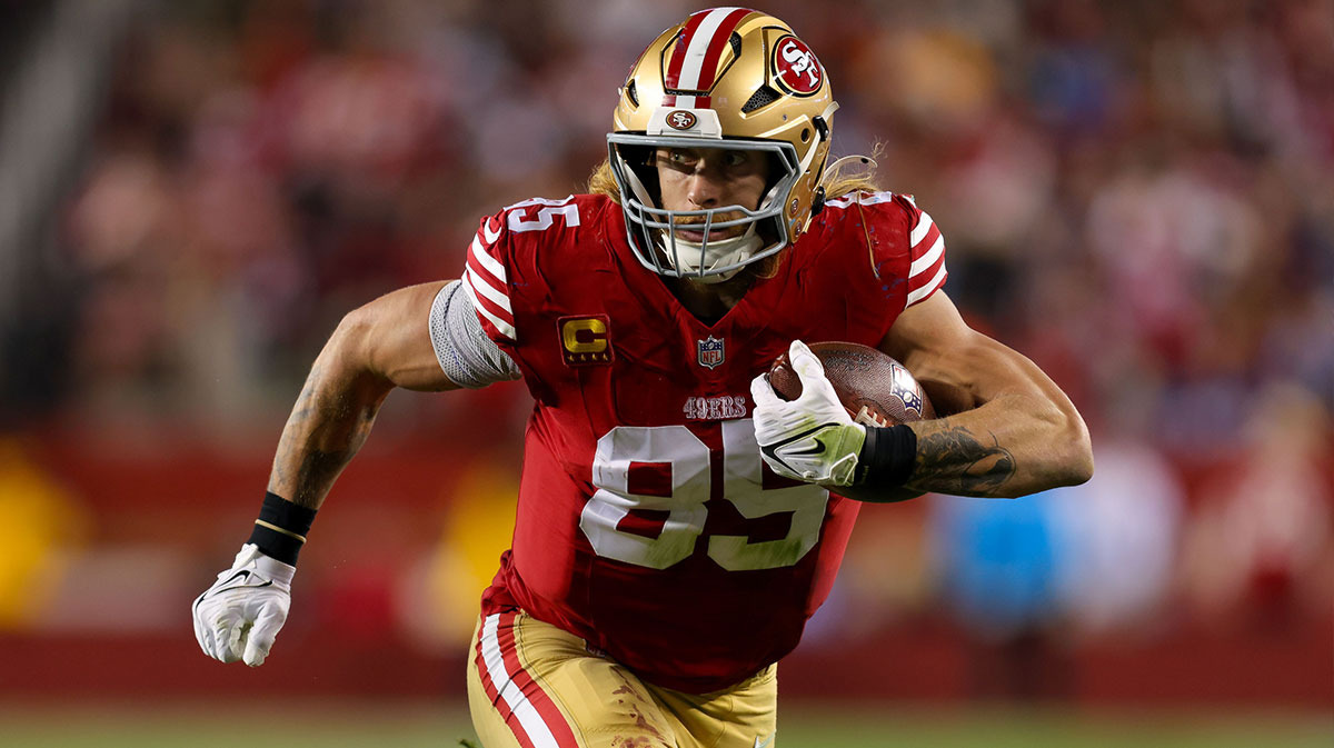 San Francisco 49ers tight end George Kittle (85) during the game against the Detroit Lions at Levi's Stadium.