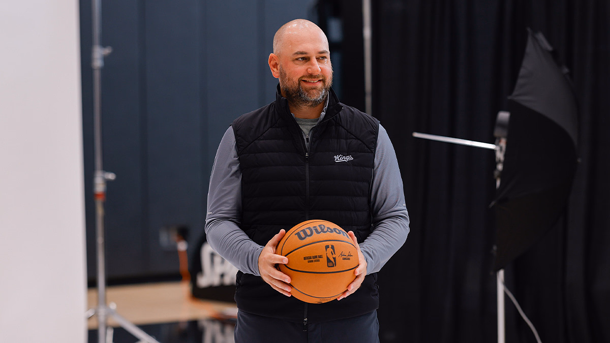 Sacramento Kings general manager Monte McNair during media day at Golden 1 Center.