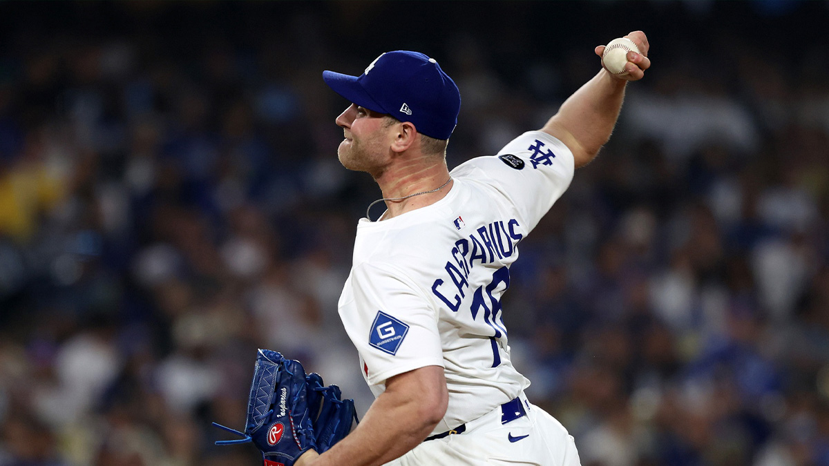 Los Angeles Dodgers pitcher Ben Casparius (78) throws a pitch against the Chicago Cubs during the sixth inning at Dodger Stadium. Mandatory Credit: Kiyoshi Mio-Imagn Images