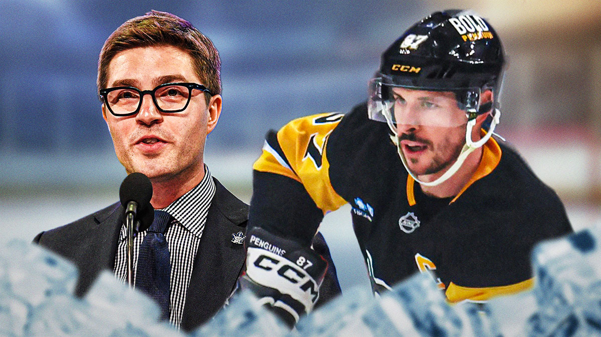 Sidney Crosby and Kyle Dubas Penguins