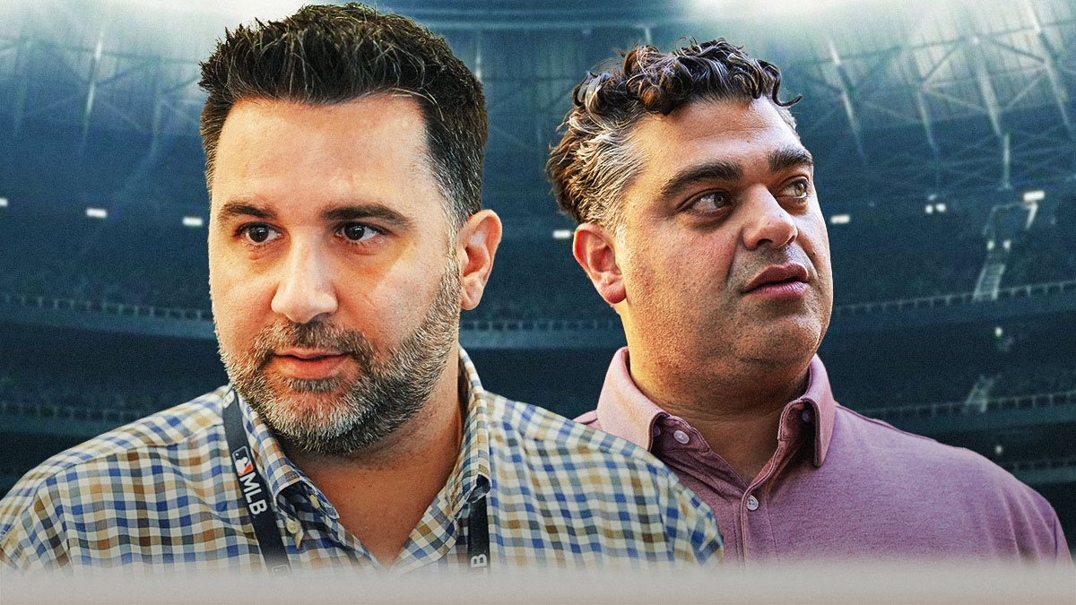 Braves GM Alex Anthopoulos, Angels GM Perry Minasian