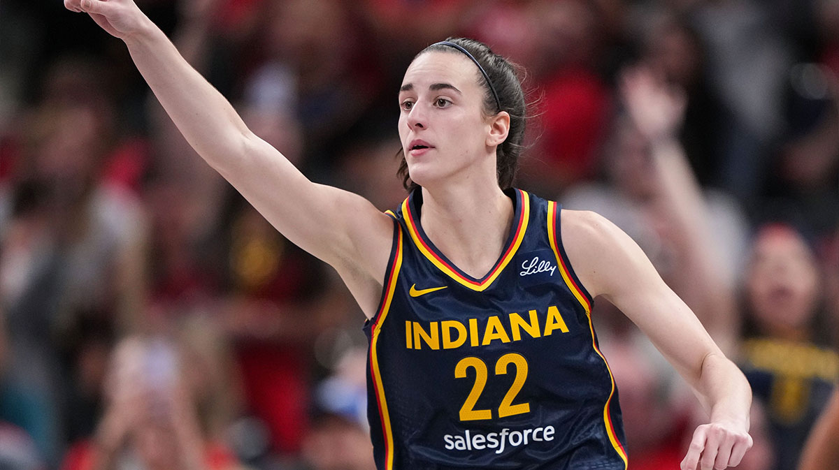 Fever’s Caitlin Clark shows support for Pacers during Game 1 vs. Bucks