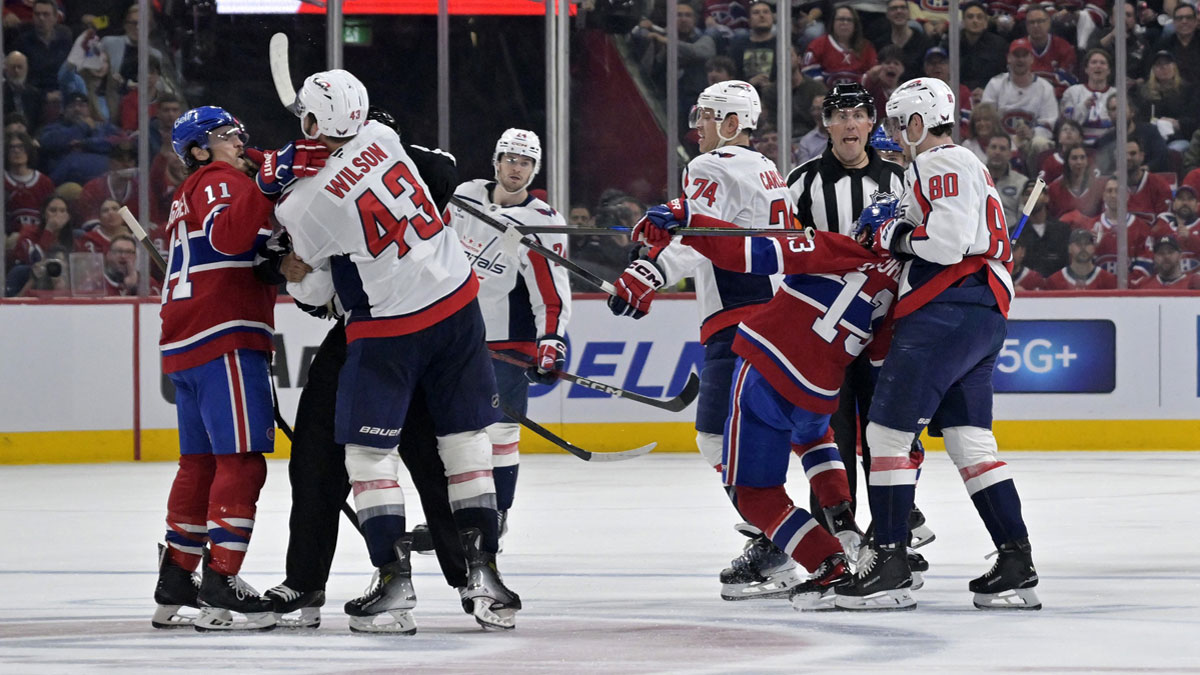 Canadiens, Capitals fight