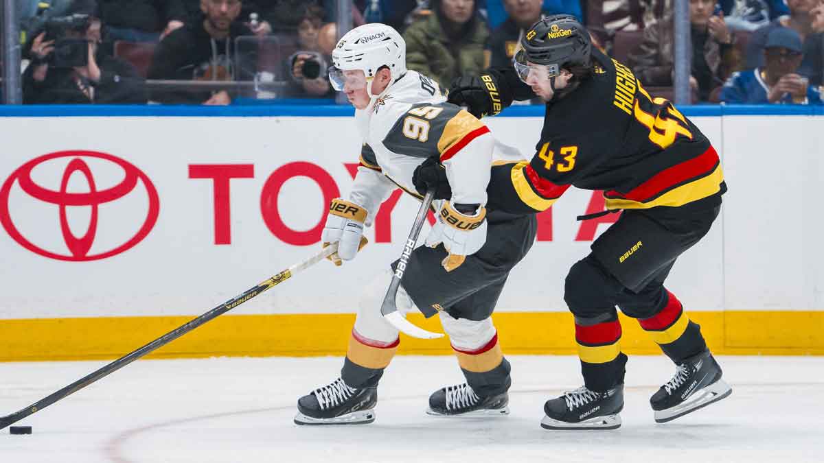 Golden Knights’ Victor Olofsson reacts to game-winning goal after blowing ’15 chances’