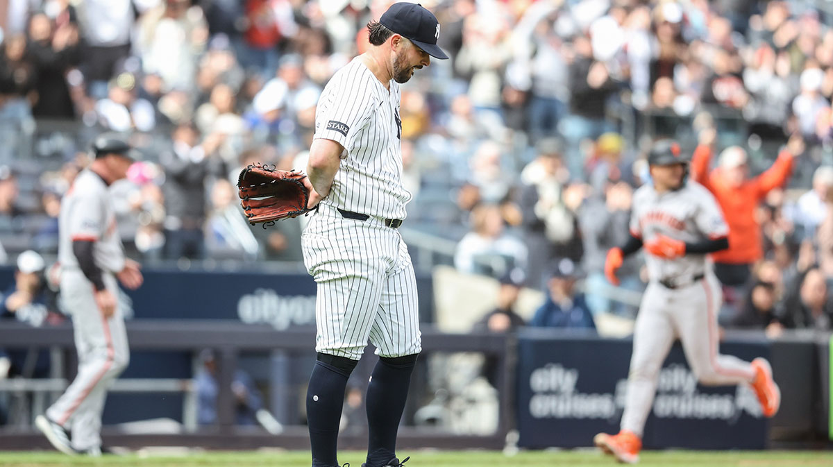 Carlos Rodon ties unwanted Yankees franchise record after ugly start vs. Giants