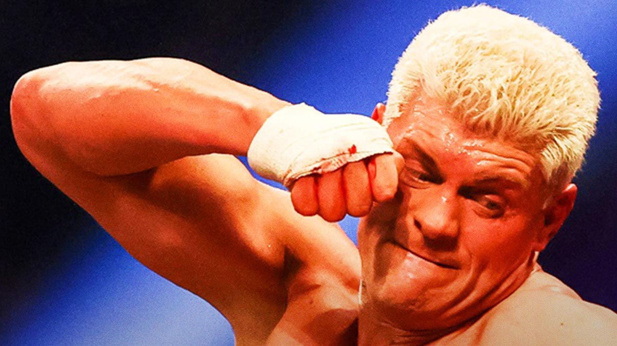 WWE star Cody Rhodes, who promised a receipt on Travis Scott for his slap at WrestleMania 41, punching Kevin Owens at the Royal Rumble.