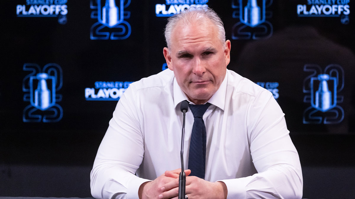 Toronto Maple Leafs head coach Craig Berube speaks to the media following their loss against the Ottawa Senators in game four of the first round of the 2025 Stanley Cup Playoffs at Canadian Tire Centre.
