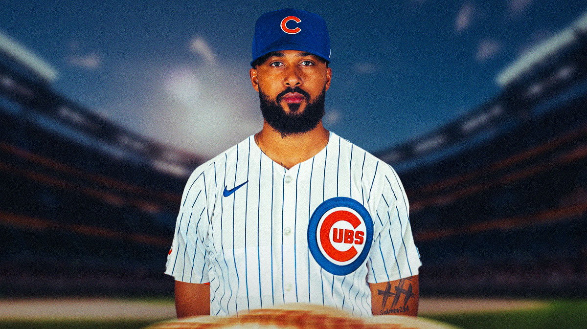 Sandy Alcantara photoshopped in Cubs jersey.