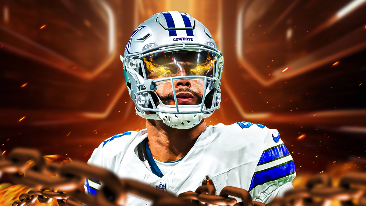 Dak Prescott (Cowboys) with fire in eyes