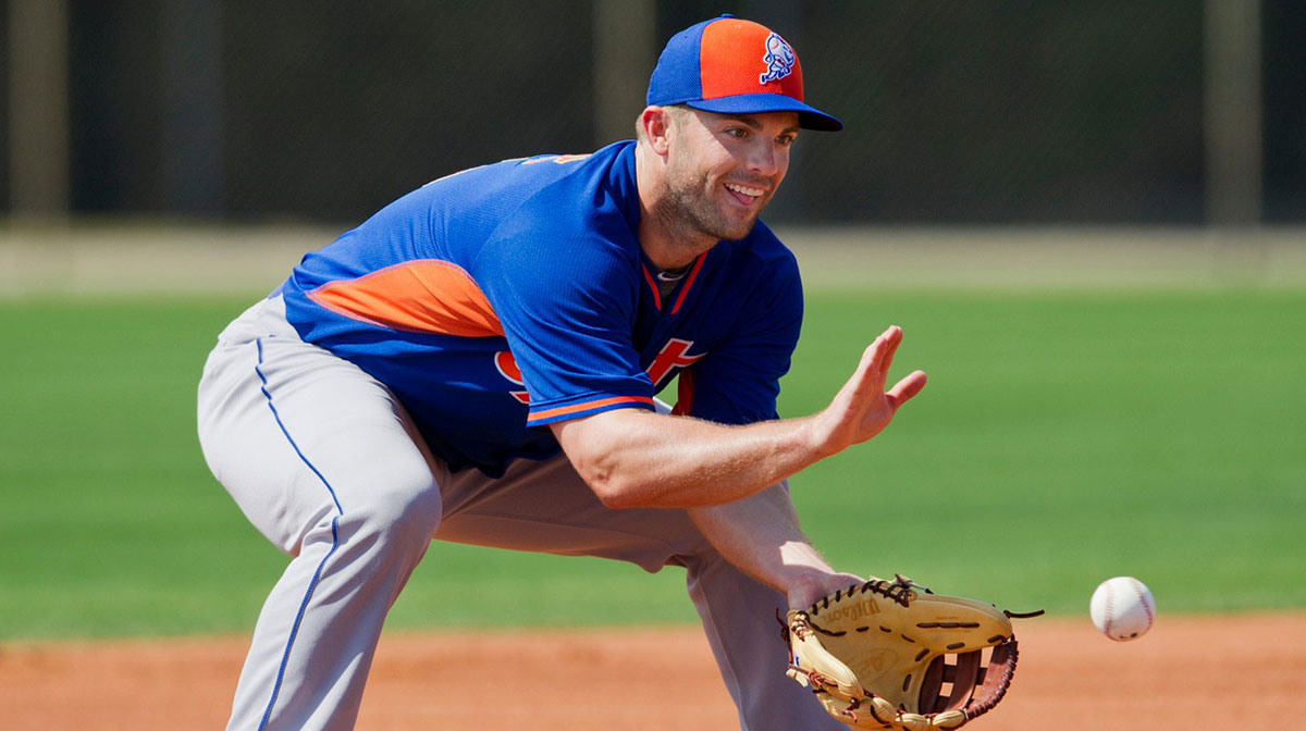 New York Mets Legends David Wright and Mike Piazza during spring training in Port St. Lucie