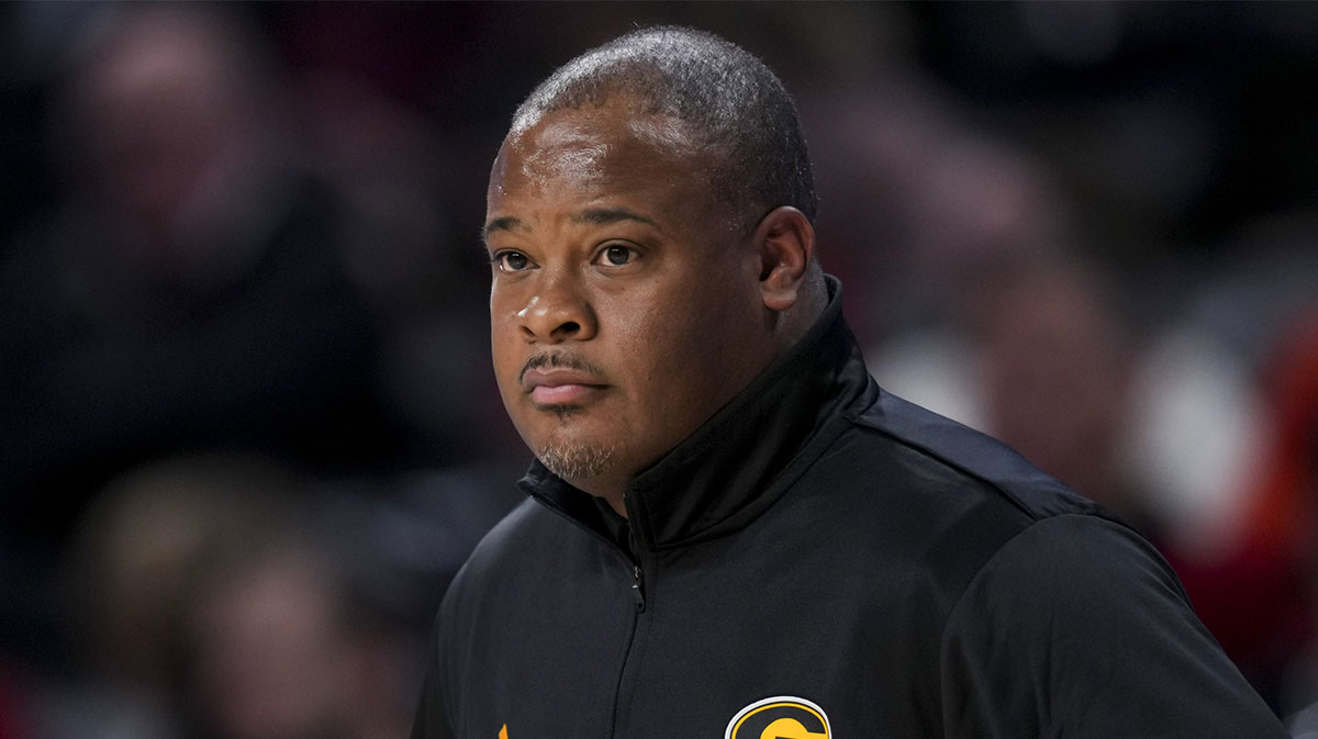 Grambling State Tigers head coach Donte' Jackson works the sideline