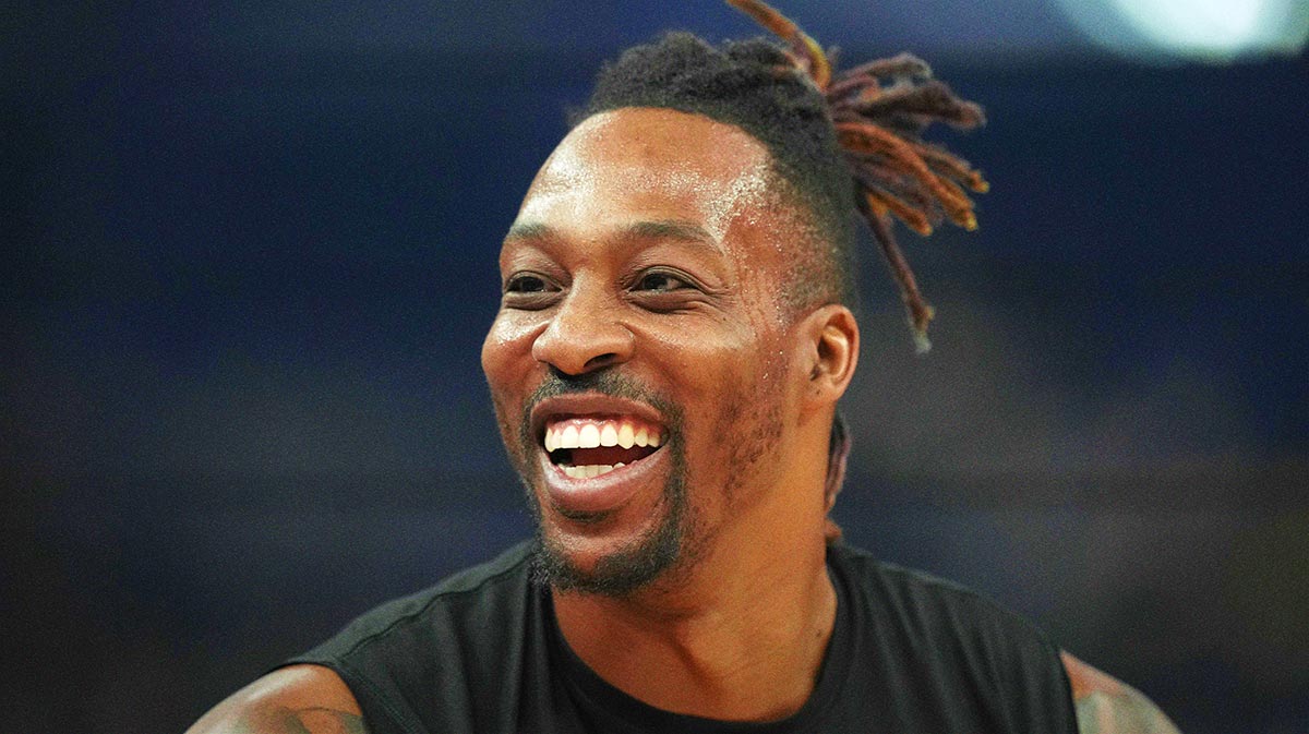 Los Angeles Lakers center Dwight Howard (39) before the game against the Golden State Warriors at Chase Center.