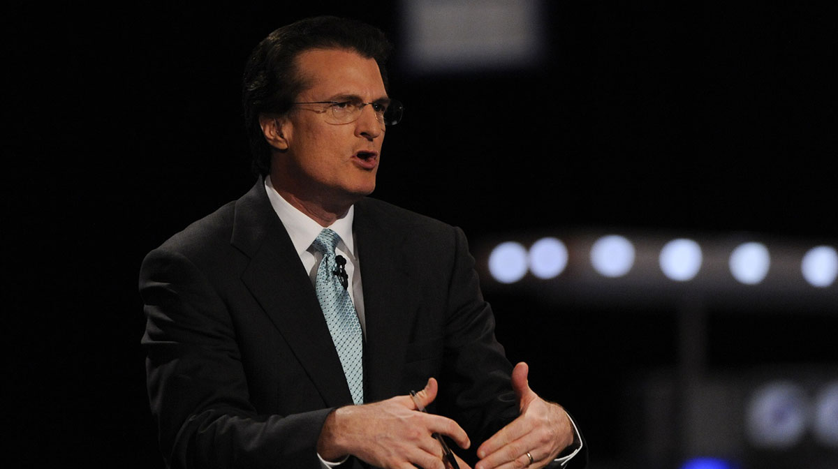 ESPN analyst Mel Kiper Jr during the 2011 NFL Draft at Radio City Music Hall.