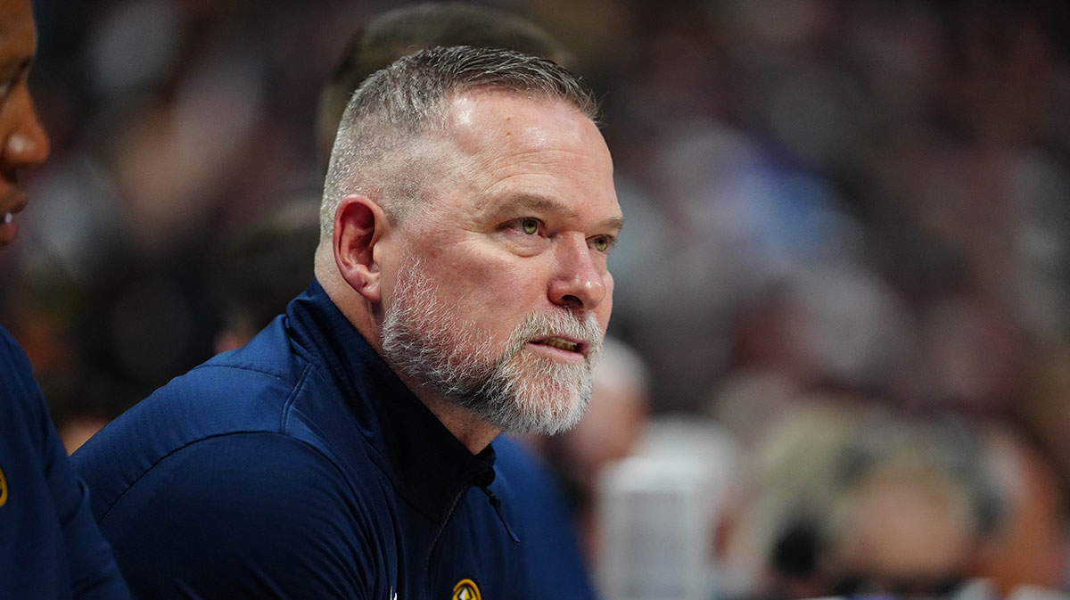 Denver Nuggets head coach Michael Malone during the second quarter against the Indiana Pacers at Ball Arena.